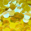 20mm Sequins Center Hole Yellow Rainbow Iris Super Shine Reversible