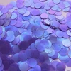 15mm Sequins Top Hole Amethyst Purple Transparent Matte Rainbow Frost