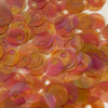 20mm Sequins Large Hole  Orange Crystal Rainbow Iris
