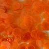 15mm Sequins Top Hole Bright Orange Fluorescent