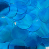 40mm Sequins Top Hole Dark Aqua Crystal Rainbow Iris