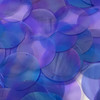 40mm Sequins Top Hole Amethyst Purple Crystal Rainbow Iris