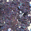8mm Sequins Midnight Blue Black Hologram Glitter Sparkle Metallic