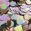 20mm Sequins Top Hole Silver Pastel Rainbow Iris Shiny Metallic