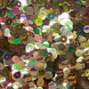 6mm Sequins Gold Rainbow Iris Shiny Metallic