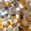 12mm Sequins Top Hole Gold Silver Bronze Metallic Ombre