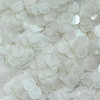 15mm Sequins Top Hole White Sparkle Glitter Texture