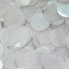 30mm Sequins Top Hole White Sparkle Glitter Texture