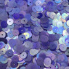 8mm Sequins Lavender Purple Transparent Matte Rainbow Frost