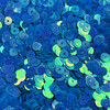 6mm Sequins Aqua Blue Rainbow Iris Matte Duo