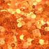 8mm Sequins Orange Transparent Fluorescent Ultra Shiny