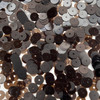 8mm Sequins Chocolate Brown Transparent Glossy Matte