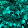 8mm Sequins Teal Blue Green Metallic Embossed Texture