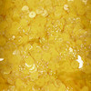 5mm Sequins Yellow Transparent Hologram Glitter Sparkle
