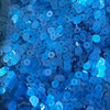 5mm Sequins Dark Aqua Blue Transparent Glossy Matte