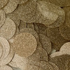 30mm Sequins Top Hole Gold Shiny Smooth Glitter