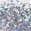 3mm Sequins Silver Metallic Iris Vintage Painted Effect