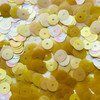 8mm Flat Sequins Golden Yellow Matte Rainbow Frost Made in USA