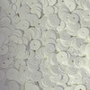 8mm Flat Sequins White Opaque Made in USA