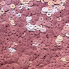 5mm Flat Sequins Pink Opaque Embossed Texture Made in USA