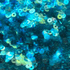5mm Flat Sequins Dark Aqua Crystal Rainbow Iris Made in USA