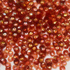 6mm Cup Orange Crystal Rainbow Iris Made in USA