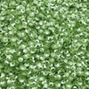 4mm Cup Sequins Green Pearl Translucent