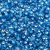4mm Cup Sequins Aqua Blue Rainbow Iris Duo