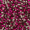 4mm Cup Sequins Fuschia Silver Shiny Metallic Duo Reversible