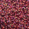 4mm Cup Sequins Red Crystal Rainbow Iris