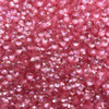 4mm Cup Sequins Candy Pink Crystal Rainbow Iris