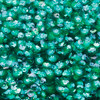 6mm Cup Sequins Emerald Green Crystal Rainbow Iris