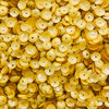 6mm Cup Sequins Mustard Yellow Transparent Glossy Matte