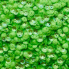 6mm Cup Sequins Light Green Fluorescent Crystal Iris Duo
