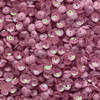 6mm Cup Sequins Peach Pink Rainbow Iris Matte Duo