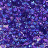 6mm Cup Sequins Royal Purple Super Shiny Crystal Rainbow Iris  Made in USA