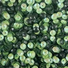 6mm Cup Sequins Lt Green Mother of Pearl Mattte Black Rainbow Iris / Matte Duo Two Sided Made in USA
