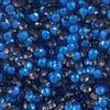 6mm Cup Sequins Bright Blue Black Matte Metallic Reversible Made in USA
