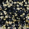 6mm Cup Sequins Black Gold Metallic Reversible Made in USA