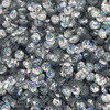 6mm Cup Sequins Silver Hologram Tiger Stripes Crystal Transparent