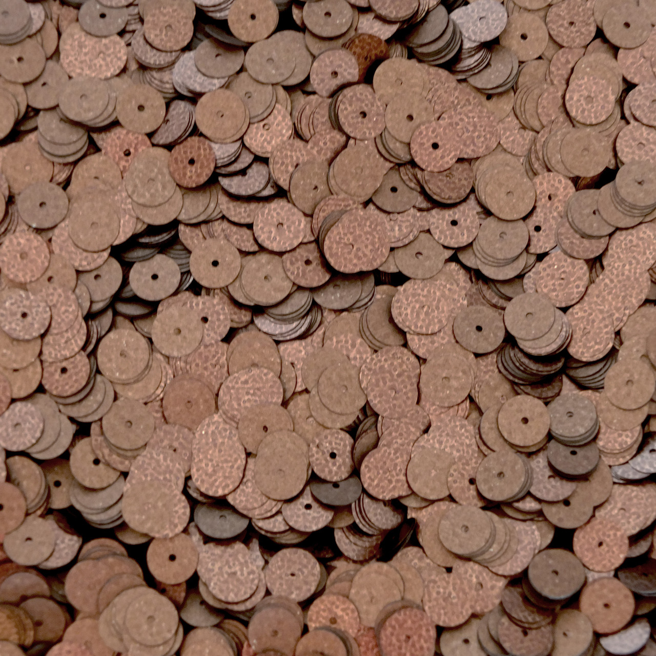 8mm Sequins Speckle Bronze Brown Matte Silk Frost SequinsUSA