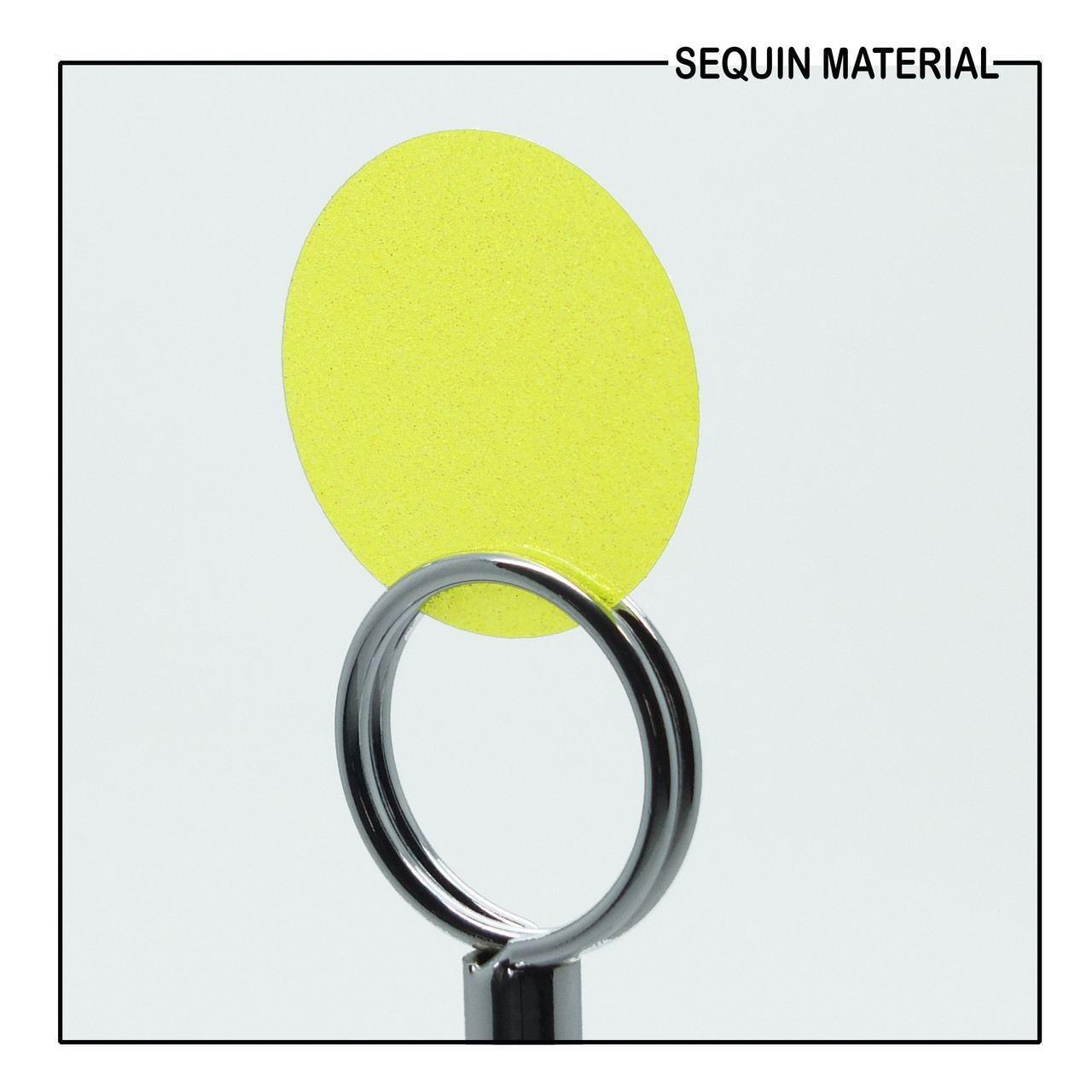 Yellow Fluorescent Sparkle Glitter Texture Sequin Material SequinsUSA