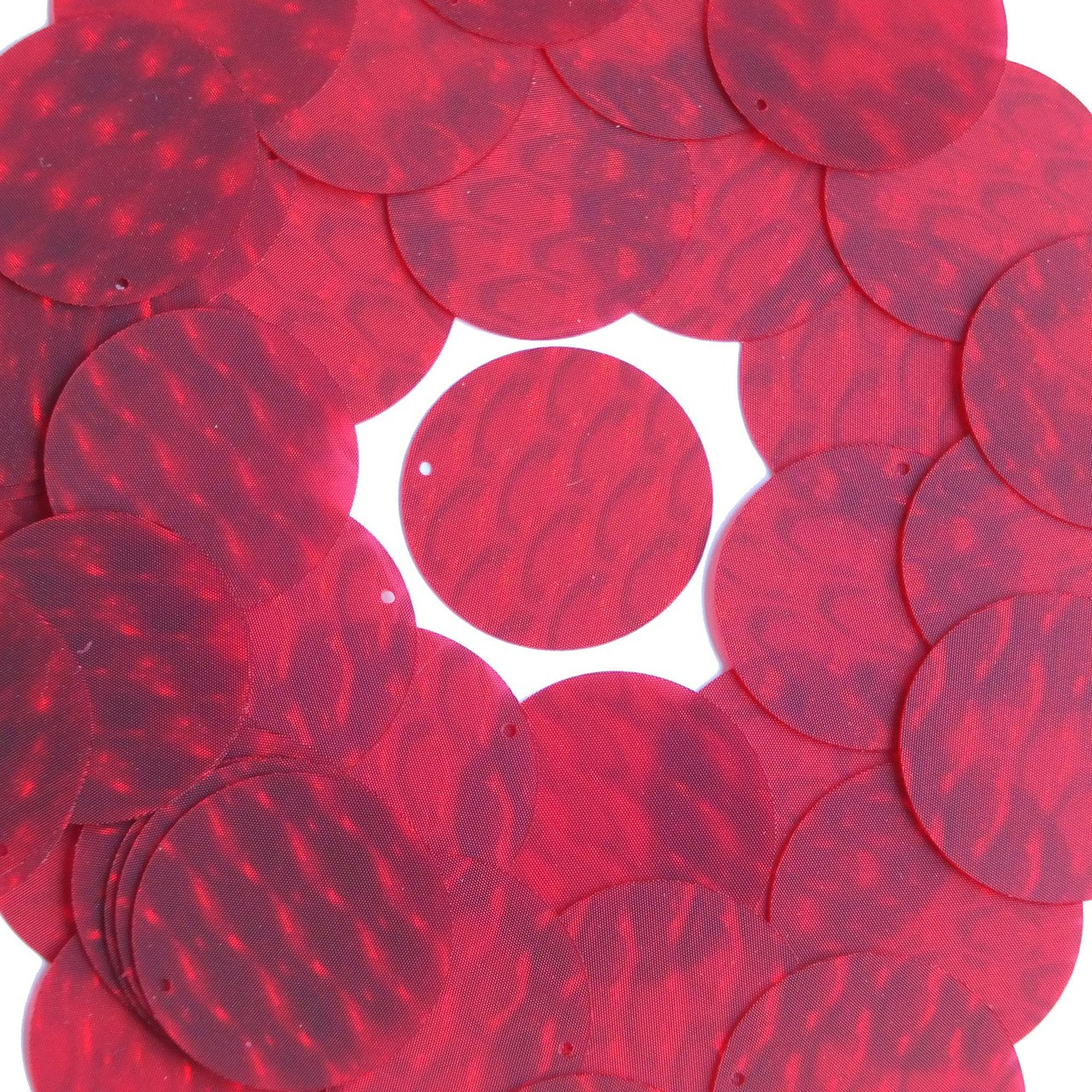 30mm Sequins Red 3D Dimensional Reflector