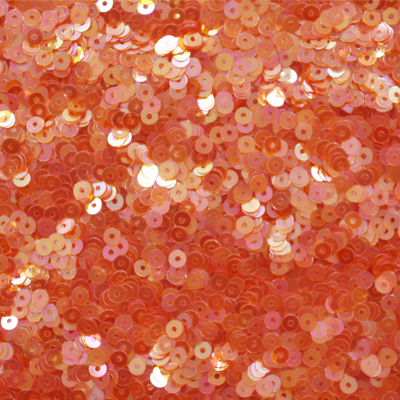 3mm Sequins Coral Pink Crystal Rainbow Iris Iridescent