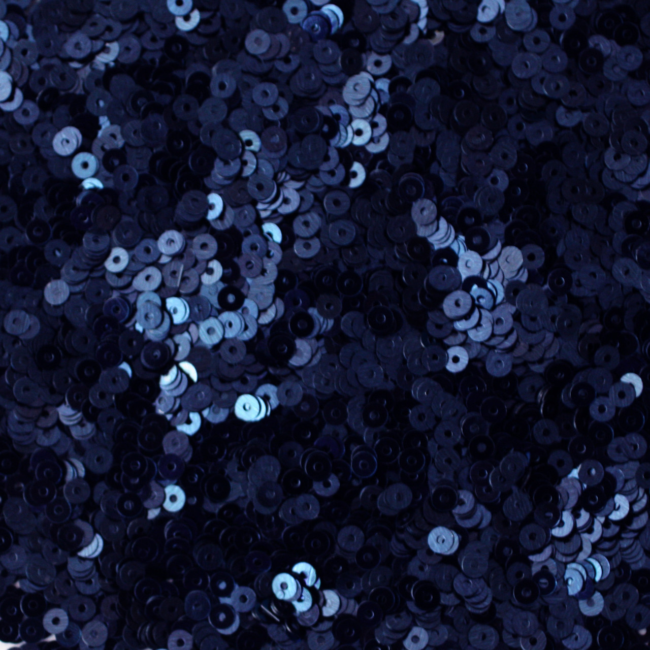 3mm Sequins Navy Blue Metallic