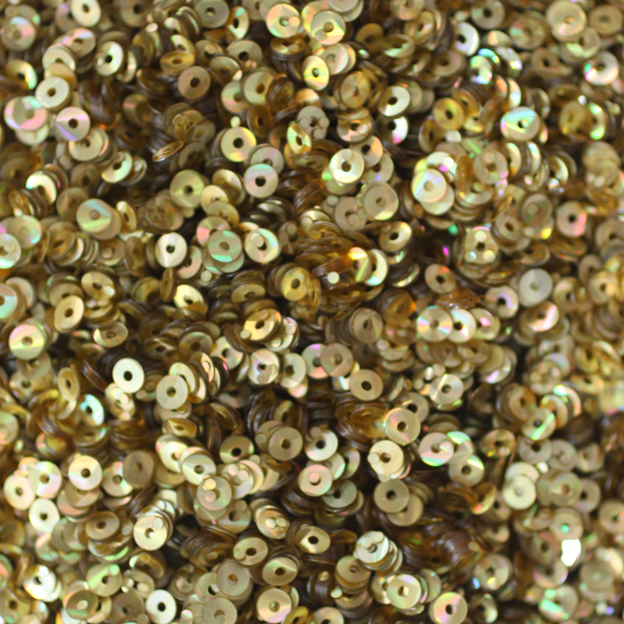 3mm Sequins Gold Prism Metallic