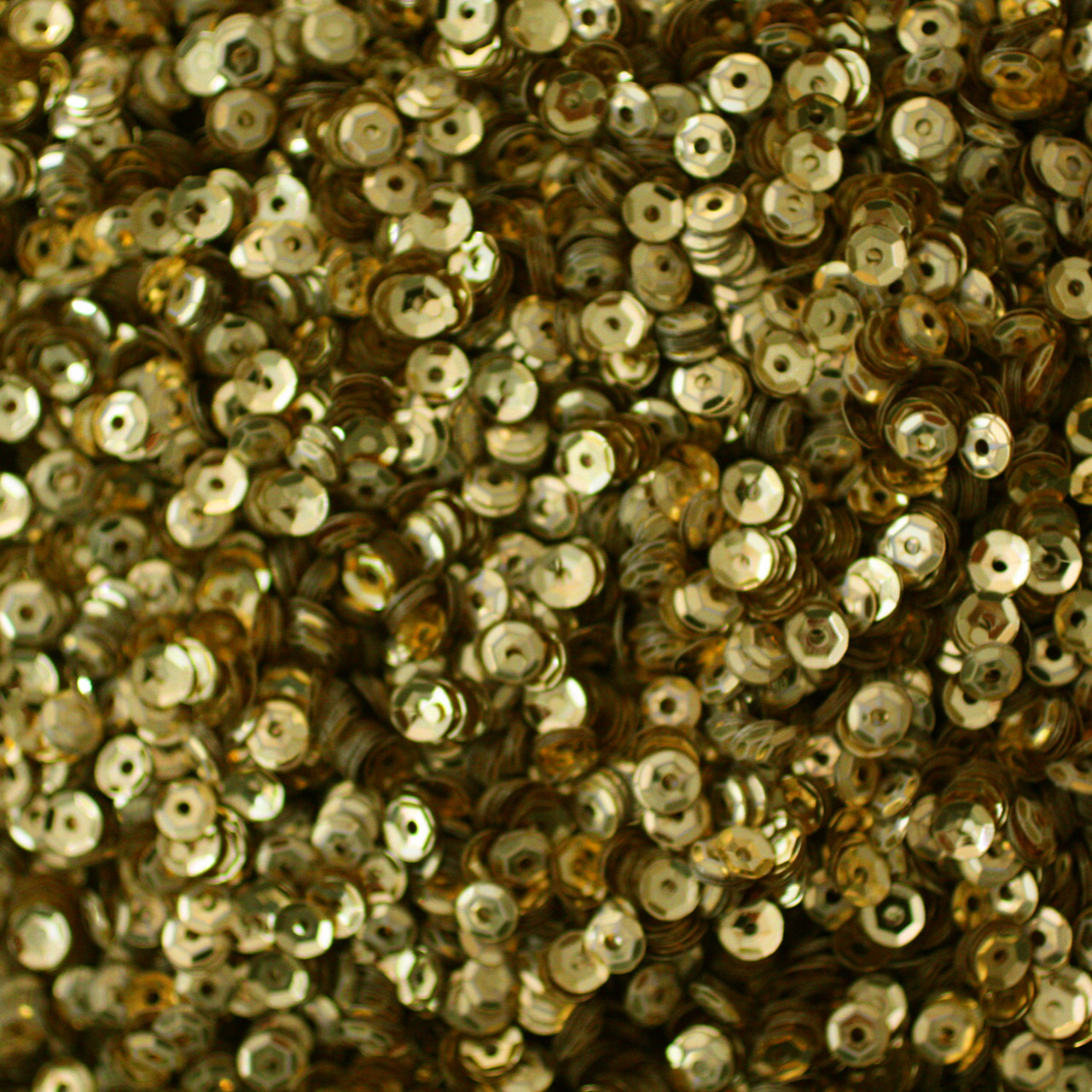 Gold Cup Sequins 6mm Shiny Metallic Made in USA Gold Cup Sequins 6mm Shiny Metallic Made in USA