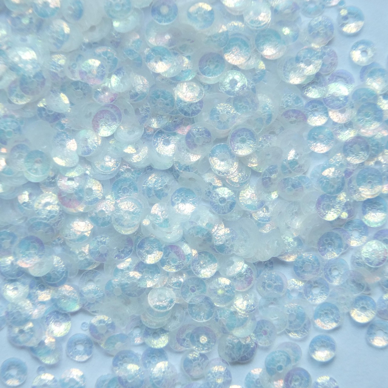 4mm Cup Sequins Bronze Tint Crystal Moonbeam Luminescent