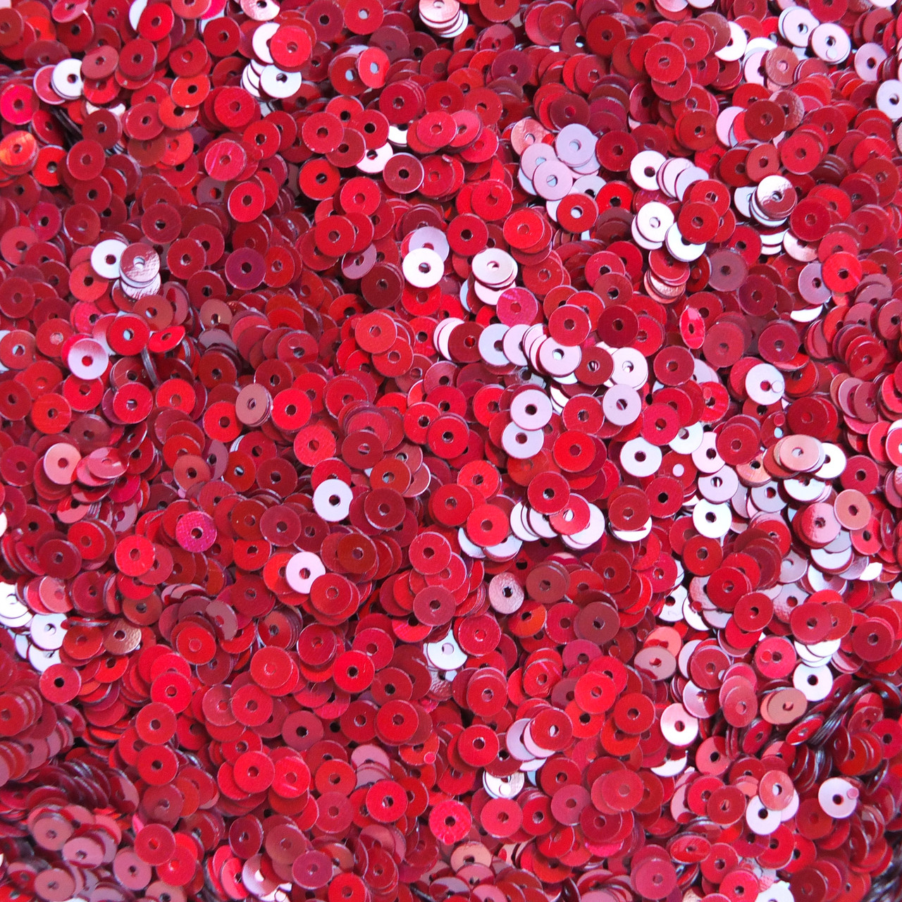 4mm Sequins Red Lazersheen - SequinsUSA