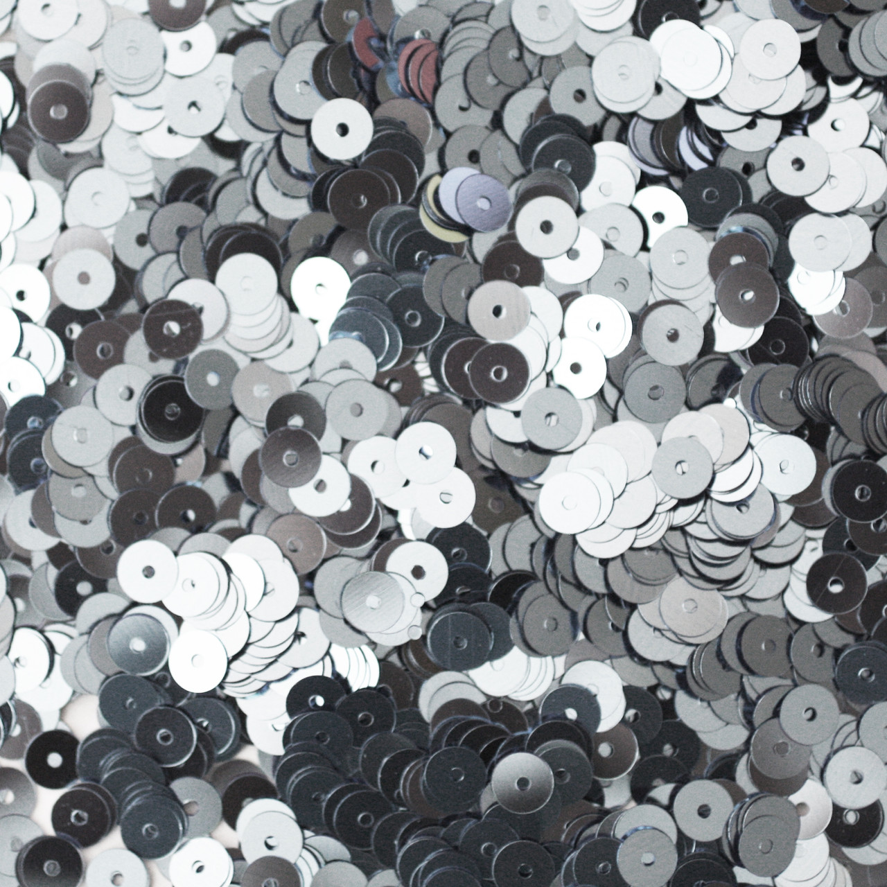 5mm Sequins Silver Metallic